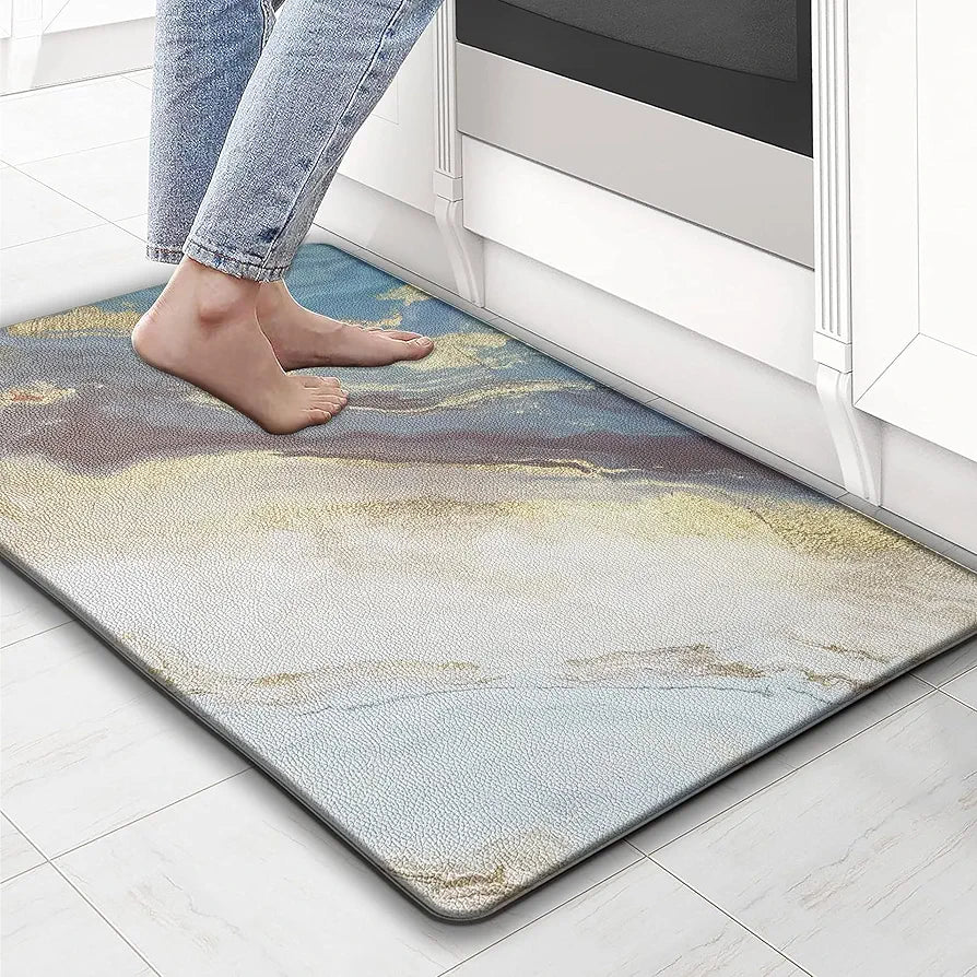 Luxe Home Columbo Anti-Fatigue  Mat for Home and Office  – Cushioned Support, Stylish and Durable, Easy to Clean, Non-Slip Bottom – Ideal for Kitchen, Desk, Laundry, Garage